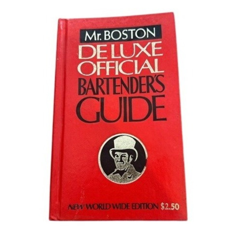 Vintage Mr Boston De Luxe Official Bartenders Guide Red Hardcover Book Recipe